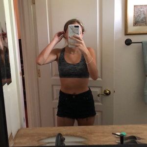 black high wasted shorts